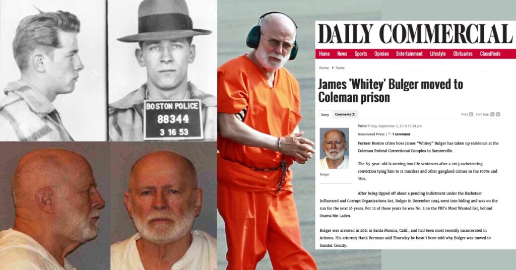 Murdered Boston mobster Whitey Bulger to be featured in Chained Birds: A Crimemoir