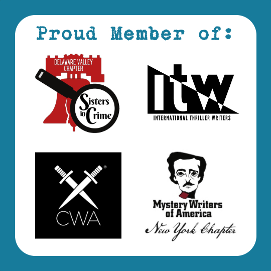 Carla Conti is a proud member of these writers' groups: Delaware Valley Chapter of Sisters in Crime, International Thriller Writers, International Association of Crime Writers - North American Branch, and Mystery Writers of America - New York Chapter.