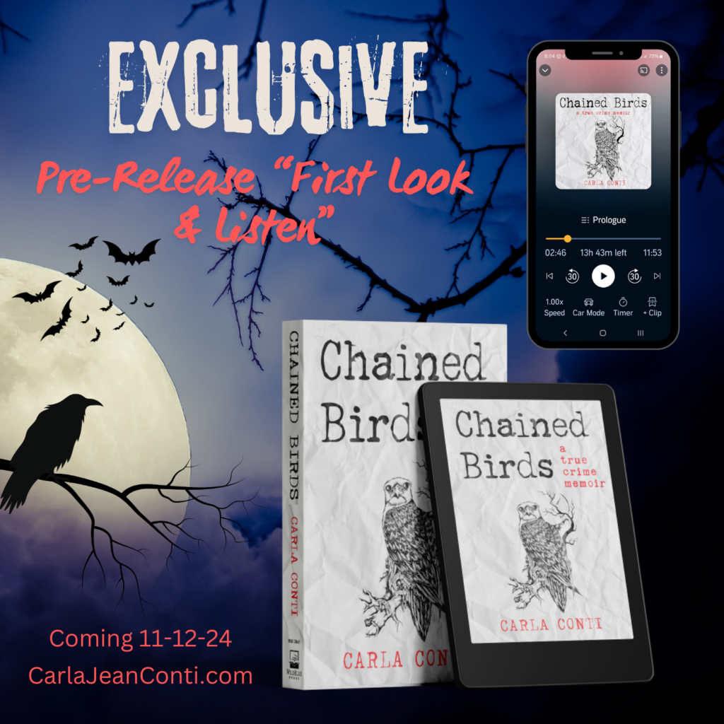 Exclusive "first look & listen" of Chained Birds' print and audiobook editions