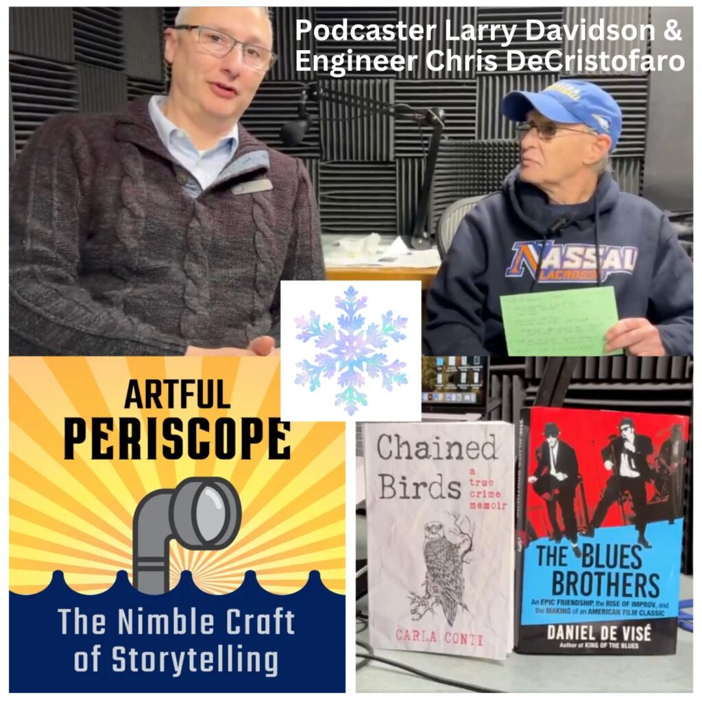 Podcaster Larry Davidson says goodbye to long-time engineer Chris DeCristofaro