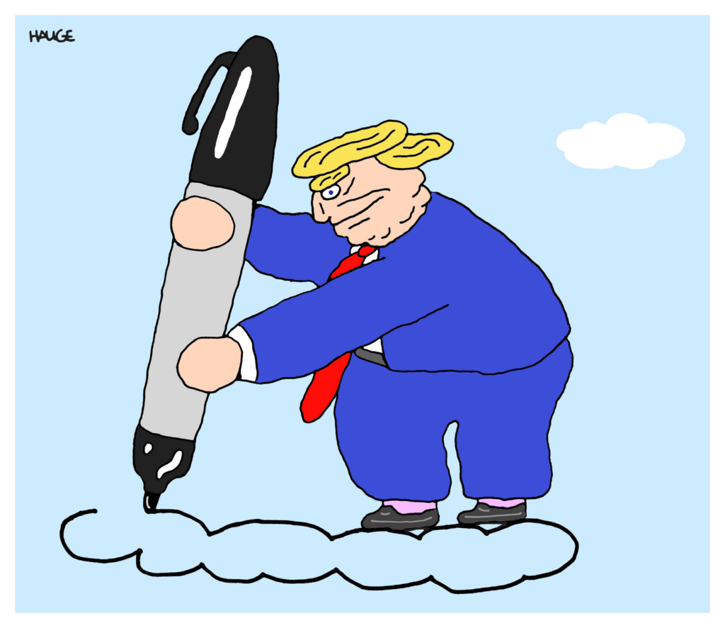 Trump's first week in his new reign of terror was a doozy and included a war on immigrants, pardoning hundreds of 1-6-21 insurrectionists, withdrawing from the World Health Organization and Paris Climate Accord, illegally sacking 15 independent inspectors general, and too much other ca-ca for a cutline. Image, purchased from Cartoonstock in 2020, is sadly still relevant.