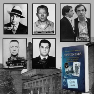 Historic Lewisburg Prison is featured in Carla Conti's true crime memoir Chained Birds. Lewisburg Penitentiary was once nicknamed "Mafia Row" for its list of jailed mobsters including Al Capone, a.k.a. Scarface, Whitey Bulger, Jimmy Hoffa, John Gotti and Henry Hill.