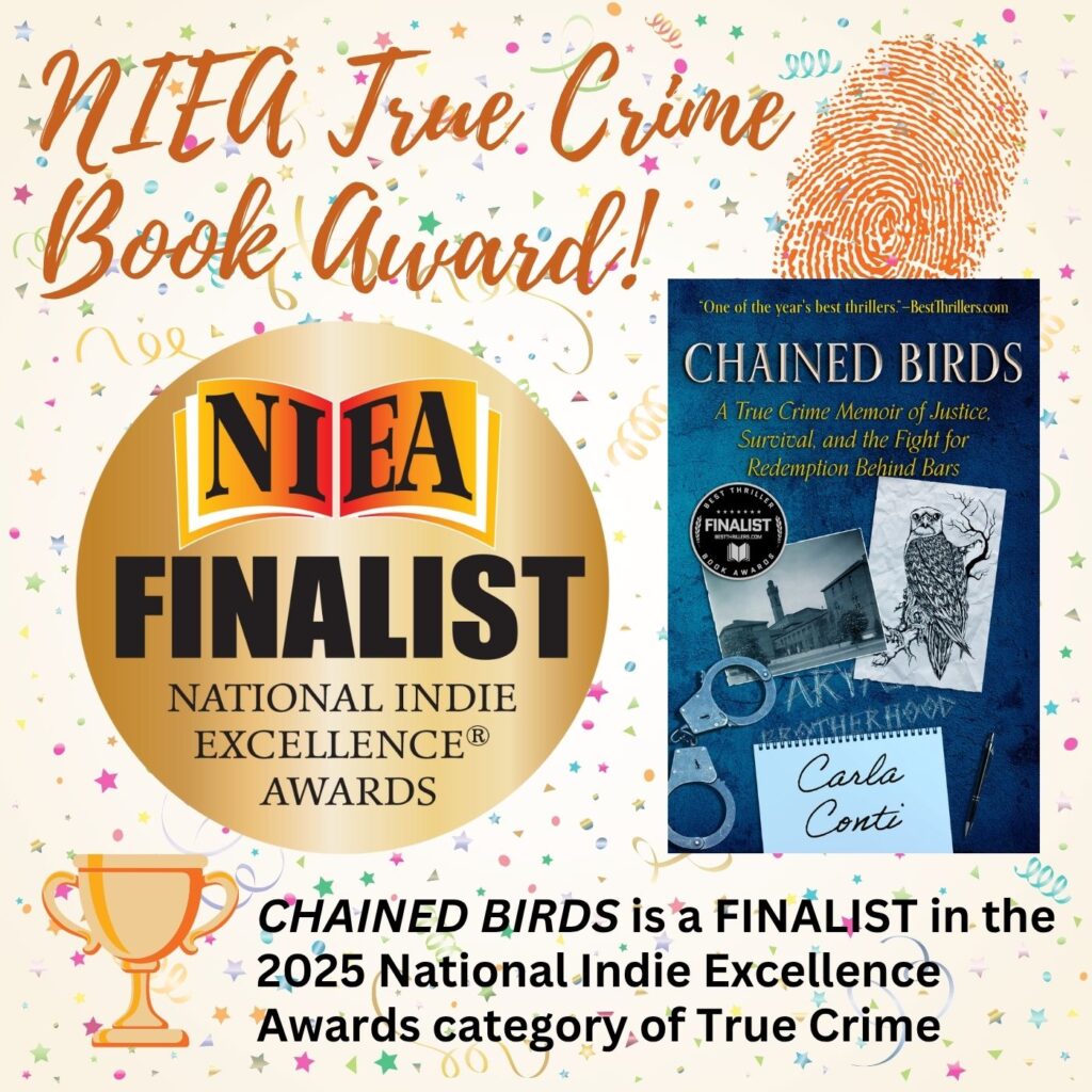 Chained Birds has been recognized as a True Crime finalist in the 2025 National Indie Excellence Awards!