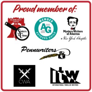 Author Carla Conti is a proud member of these writers' groups: Delaware Valley Chapter of Sisters in Crime, International Thriller Writers, International Association of Crime Writers - North American Branch, The Authors Guild, and Mystery Writers of America - New York Chapter.