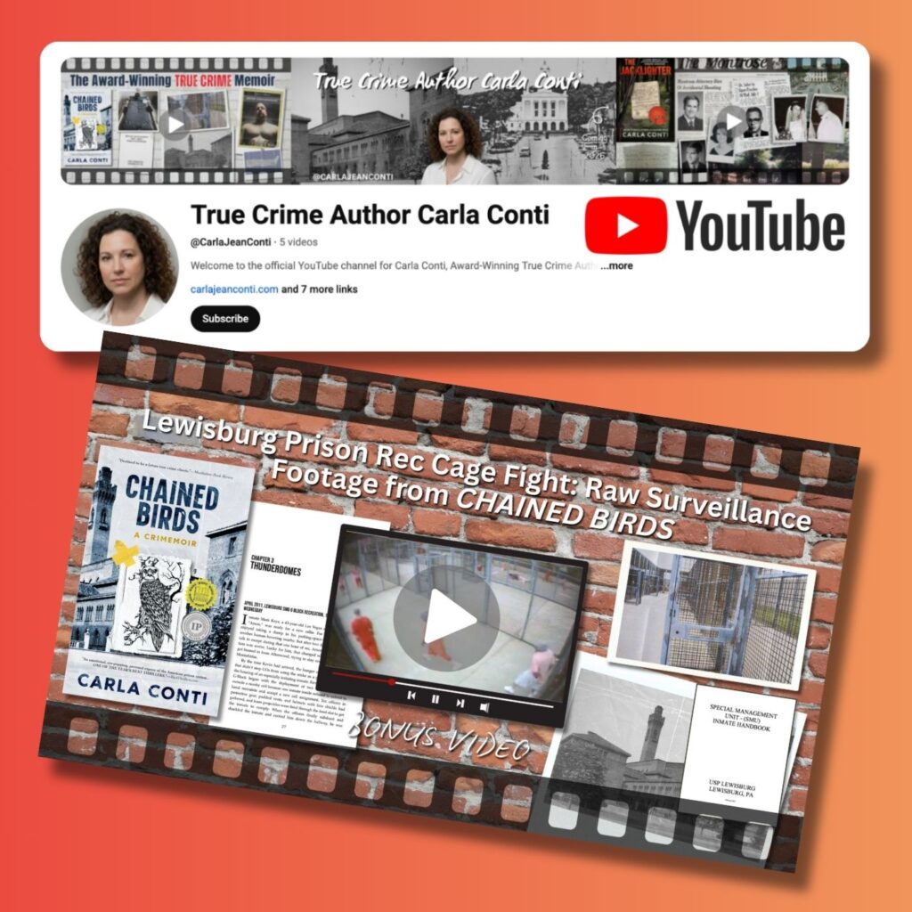 Watch the Lewisburg rec cage video behind the true crime memoir Chained Birds by Carla Conti (viewer discretion advised)