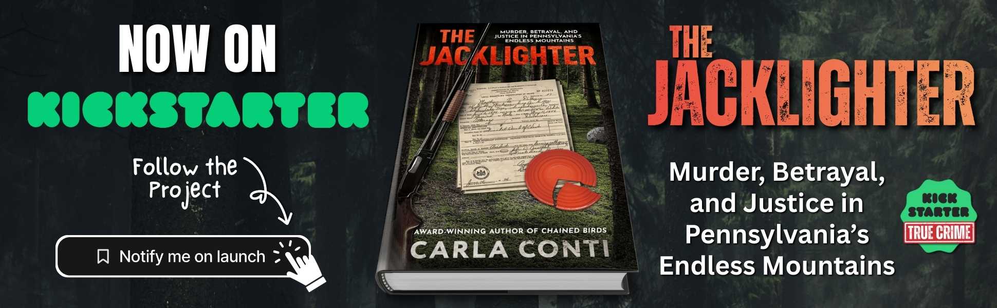 👉 Be sure to follow this early “sneak peek” of The Jacklighter on Kickstarter by clicking  Notify me on launch, so you'll be first in line for limited early-bird rewards when backing and pledges open next month. All reward levels will come with a free copy of the Chained Birds eBook, audiobook, or both. 🎉