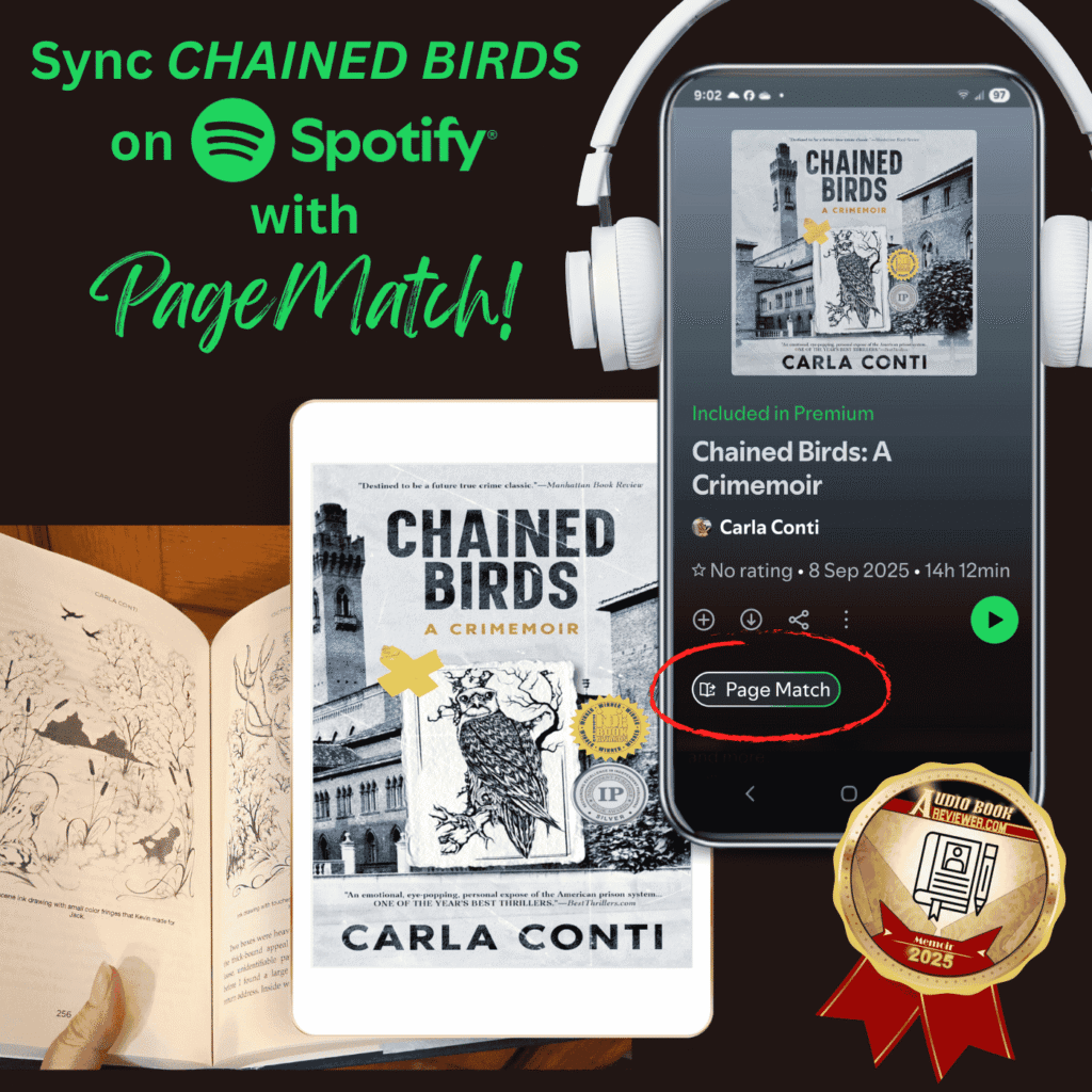 Sync print and eBook versions of Chained Birds on Spotify with PageMatch!
