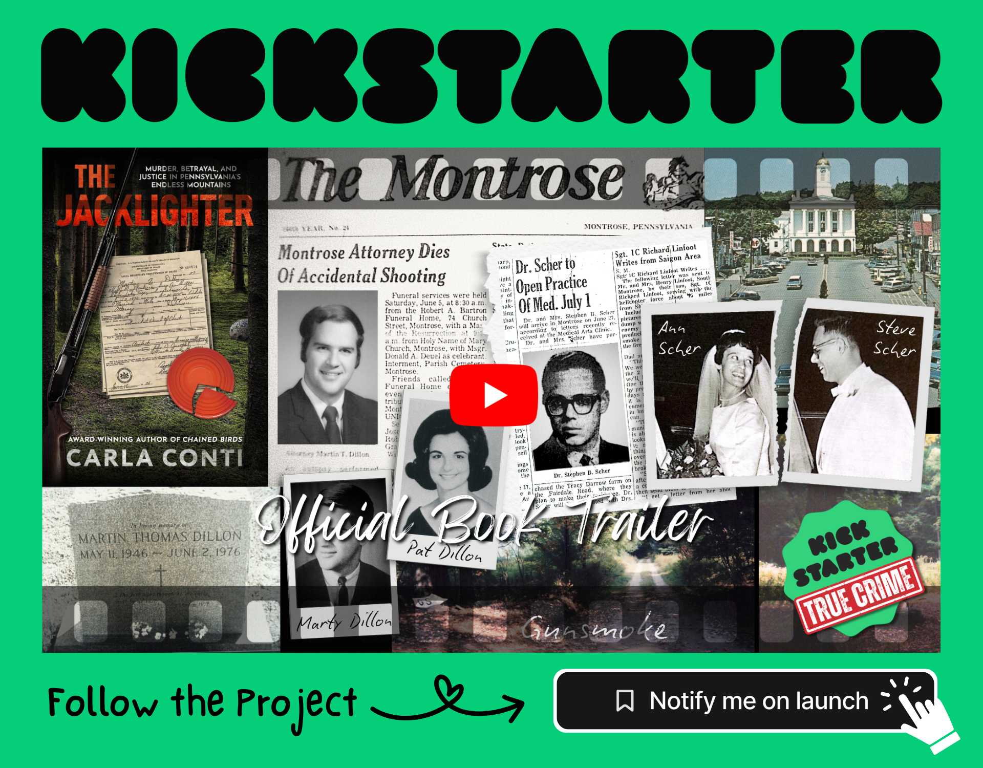 Watch the official book video trailer for THE JACKLIGHTER on Kickstarter