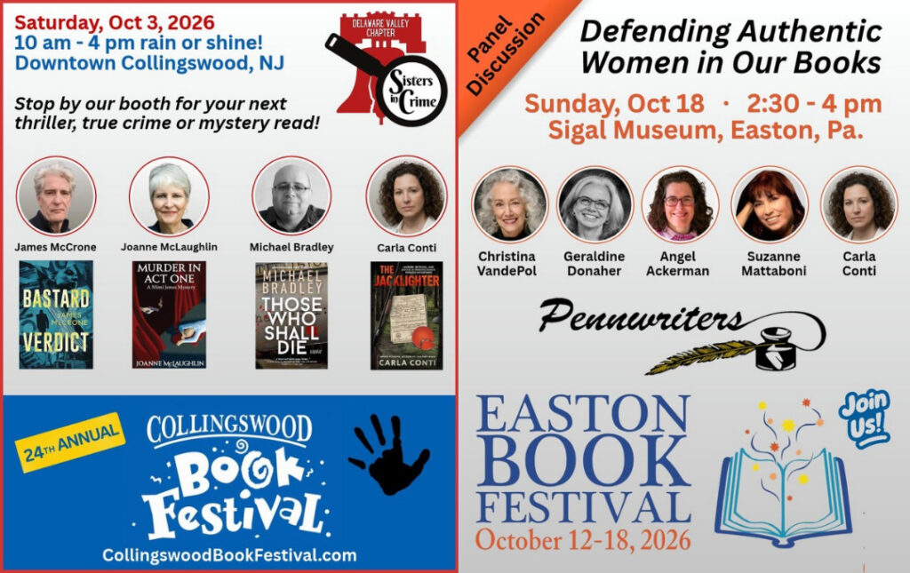 Carla Conti's Fall 2026 Book Festival Events