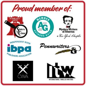 Author Carla Conti is a proud member of these writers' groups: Delaware Valley Chapter of Sisters in Crime, International Thriller Writers, International Association of Crime Writers - North American Branch, The International Book Publishers Association, The Authors Guild, and Mystery Writers of America - New York Chapter.