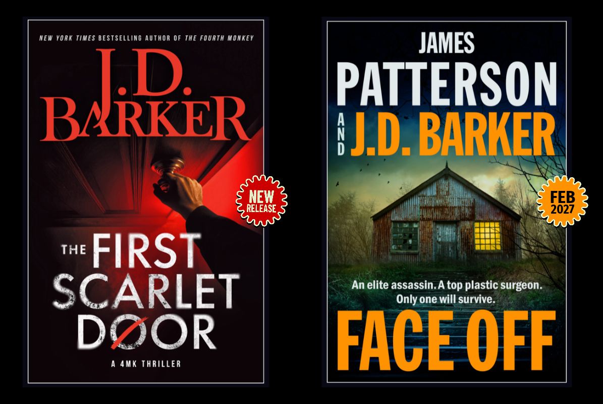 J.D. released The First Scarlet Door in September. His next collaboration with James Patterson, Face Off, comes out in February 2027. You’ll find all the book-buying options on J.D.’s website, including how to preorder Face Off.