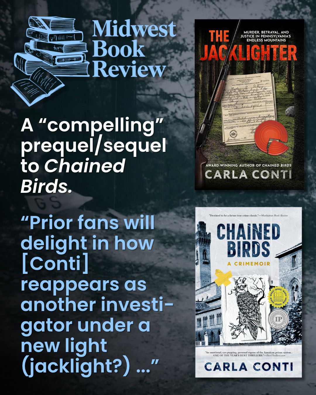 Midwest Book Review calls The Jacklighter A “compelling” prequel/sequel to Chained Birds.